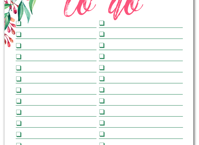 Week of Feb. 12 – To-do list